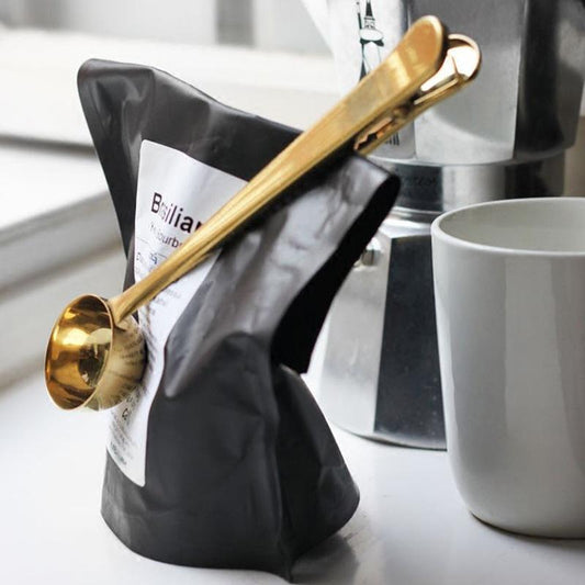 Coffee Bag Clip with Scoop